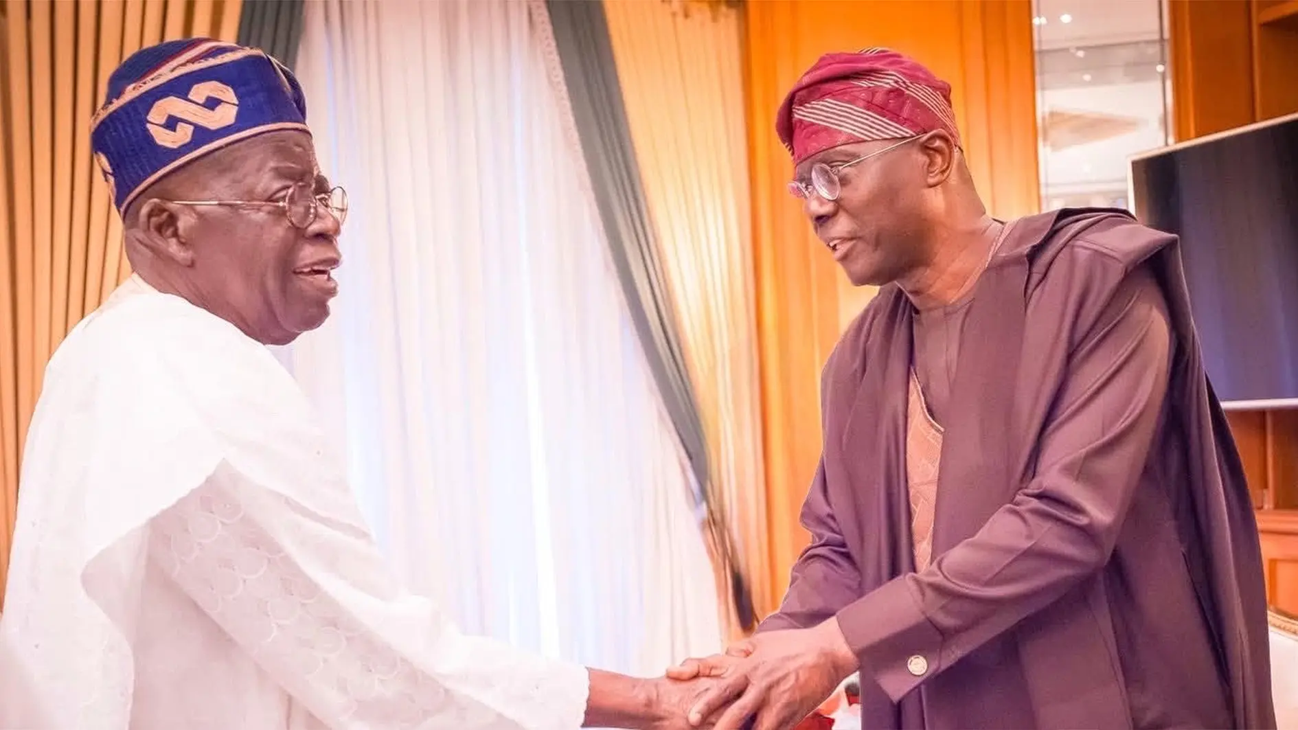 Governor, Babajide Sanwo-Olu and President Bola Ahmed Tinubu