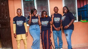 A Teacher from Darman College, Lagos, Peter Omokhue; Founder, Kidpreneur Africa, Juliet Obi; Cofounder, 9ijakids, Titi Adewusi; Project Manager,