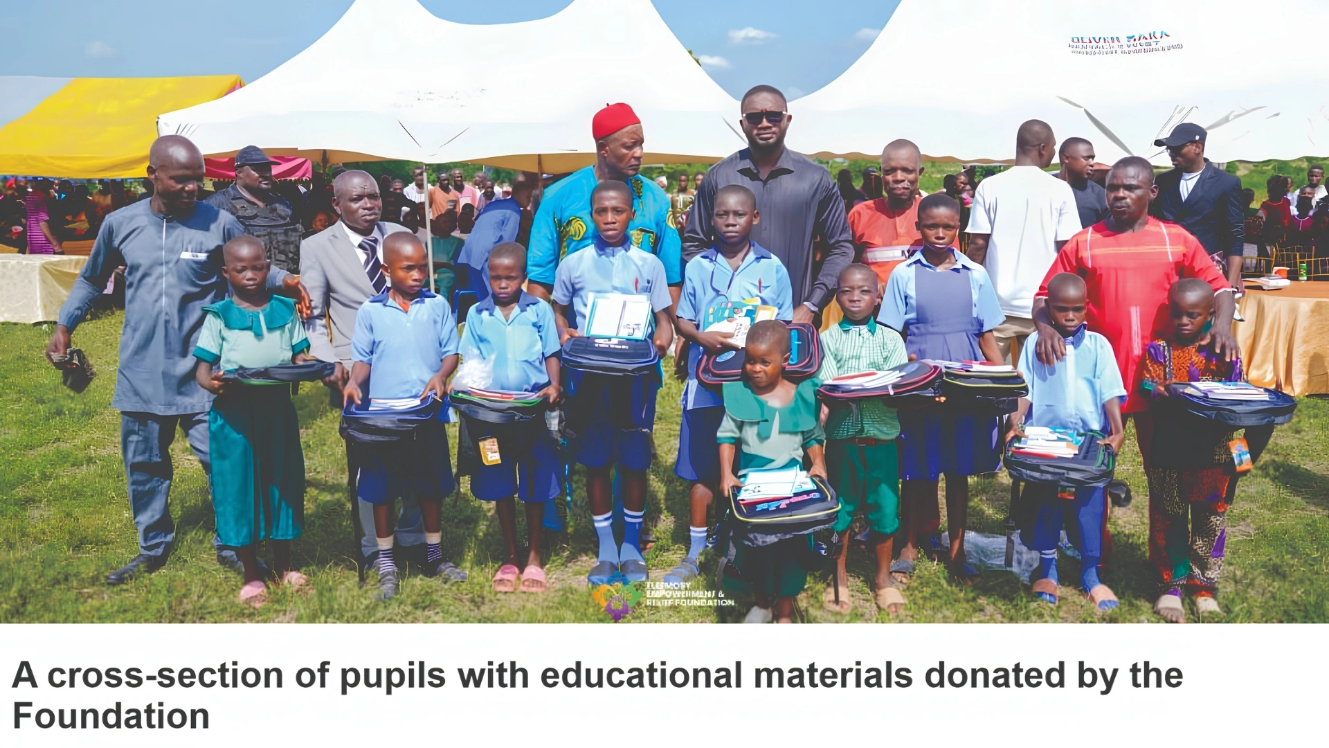 Eleemosy Foundation hands over reconstructed primary school and public infrastructure to Iziola Ndiebor Ishieke community in Ebonyi State.