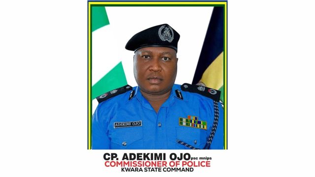 The Commissioner of Police, Kwara State Command, CP Ojo Adekimi