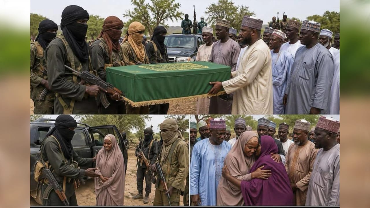 Heavily armed bandits releasing the body of General Rabe in Katsina State