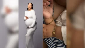 Adunni Ade and her baby