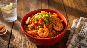 One-Pot Sausage and Shrimp Jambalaya