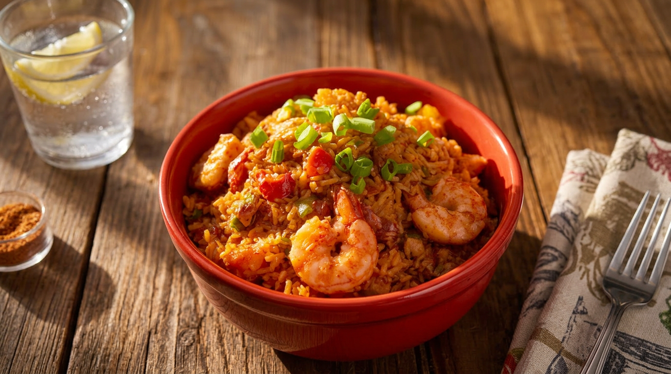 One-Pot Sausage and Shrimp Jambalaya