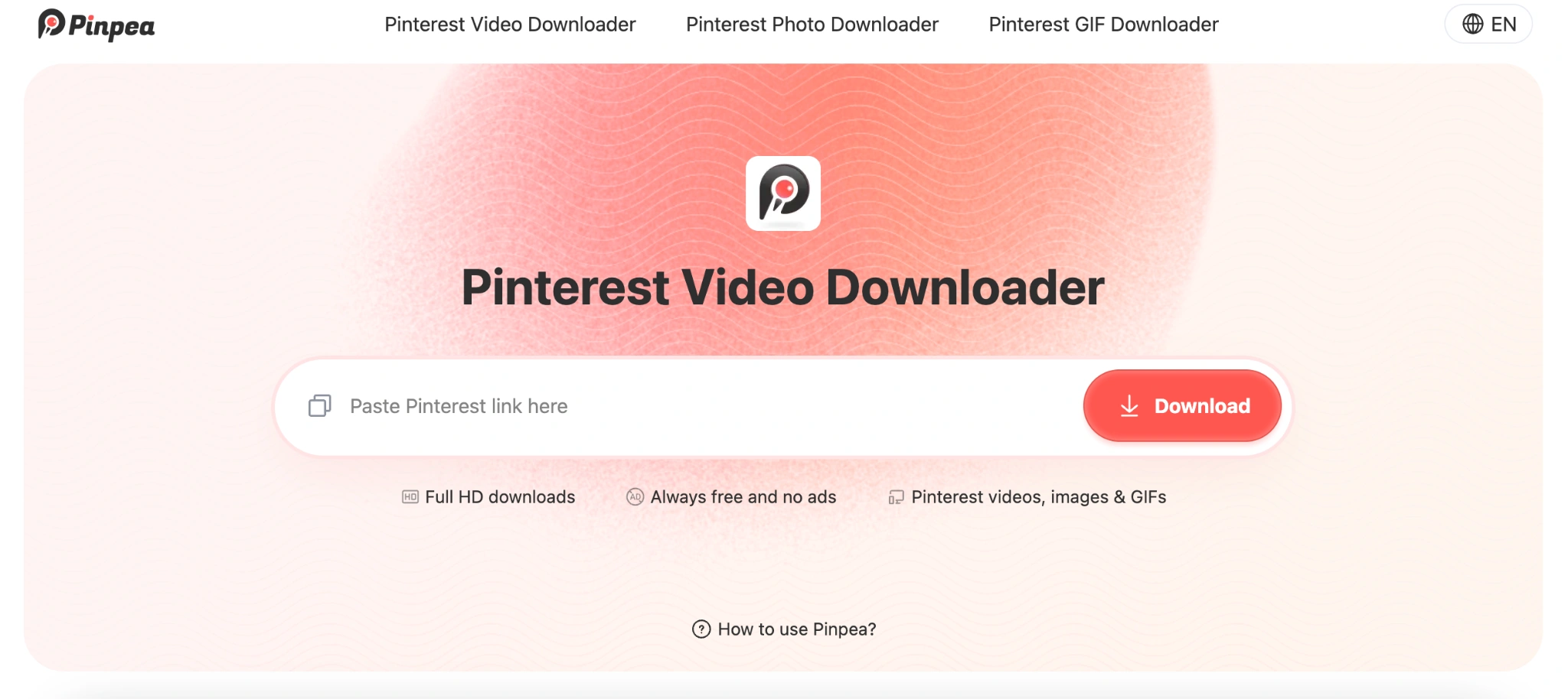 Pinpea interface