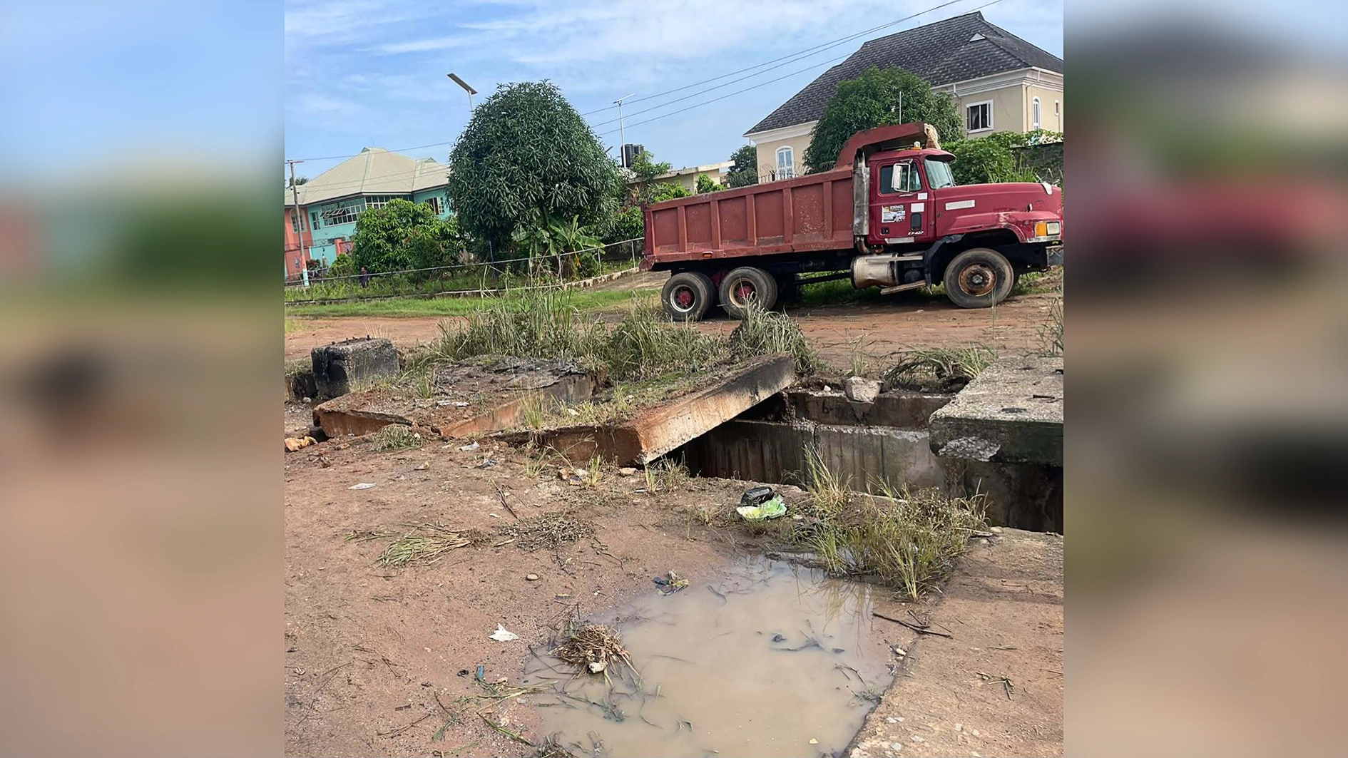 Scene of Owerri, Imo State blast