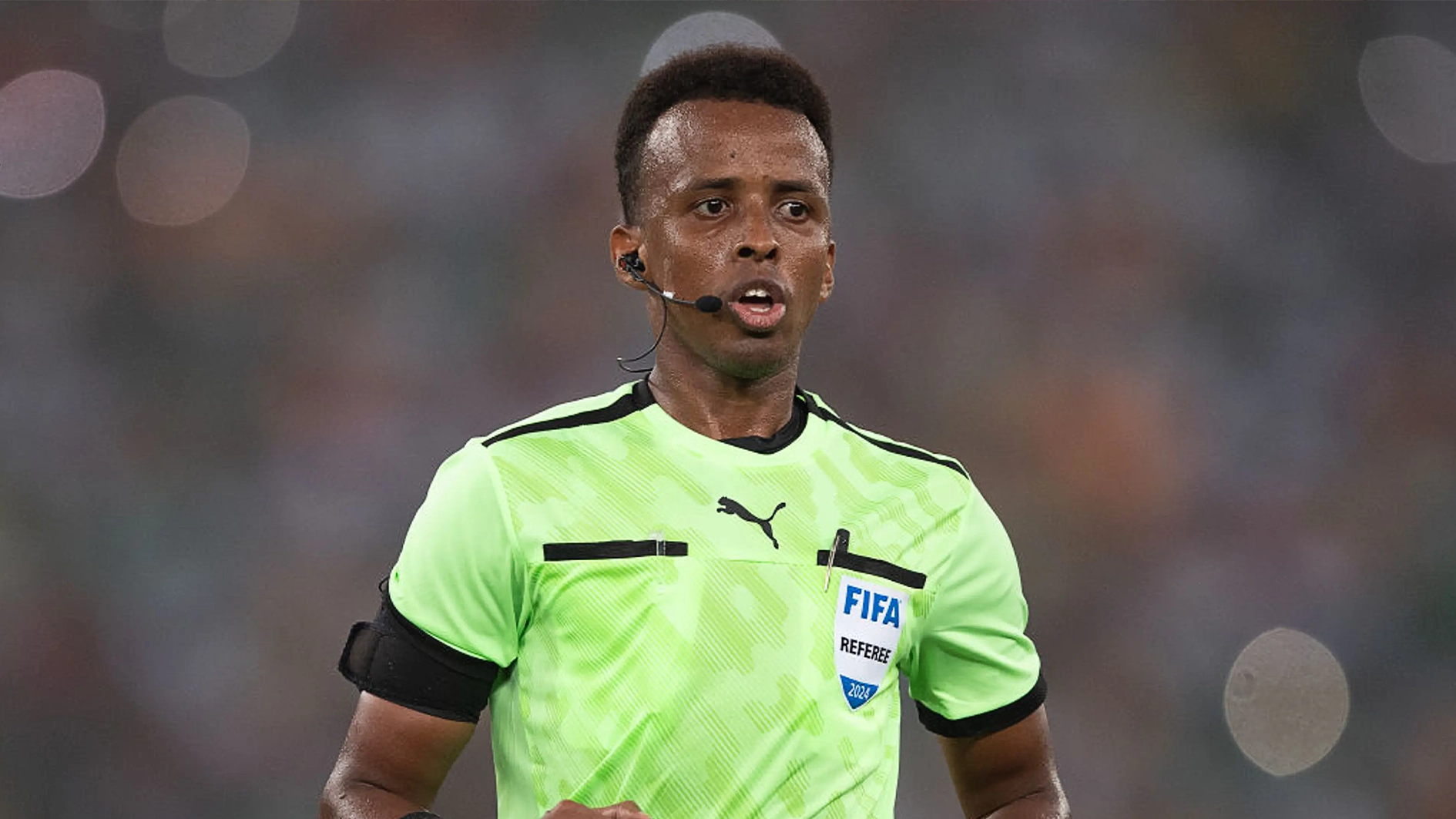 Somali referee Omar Abdulkadir Artan