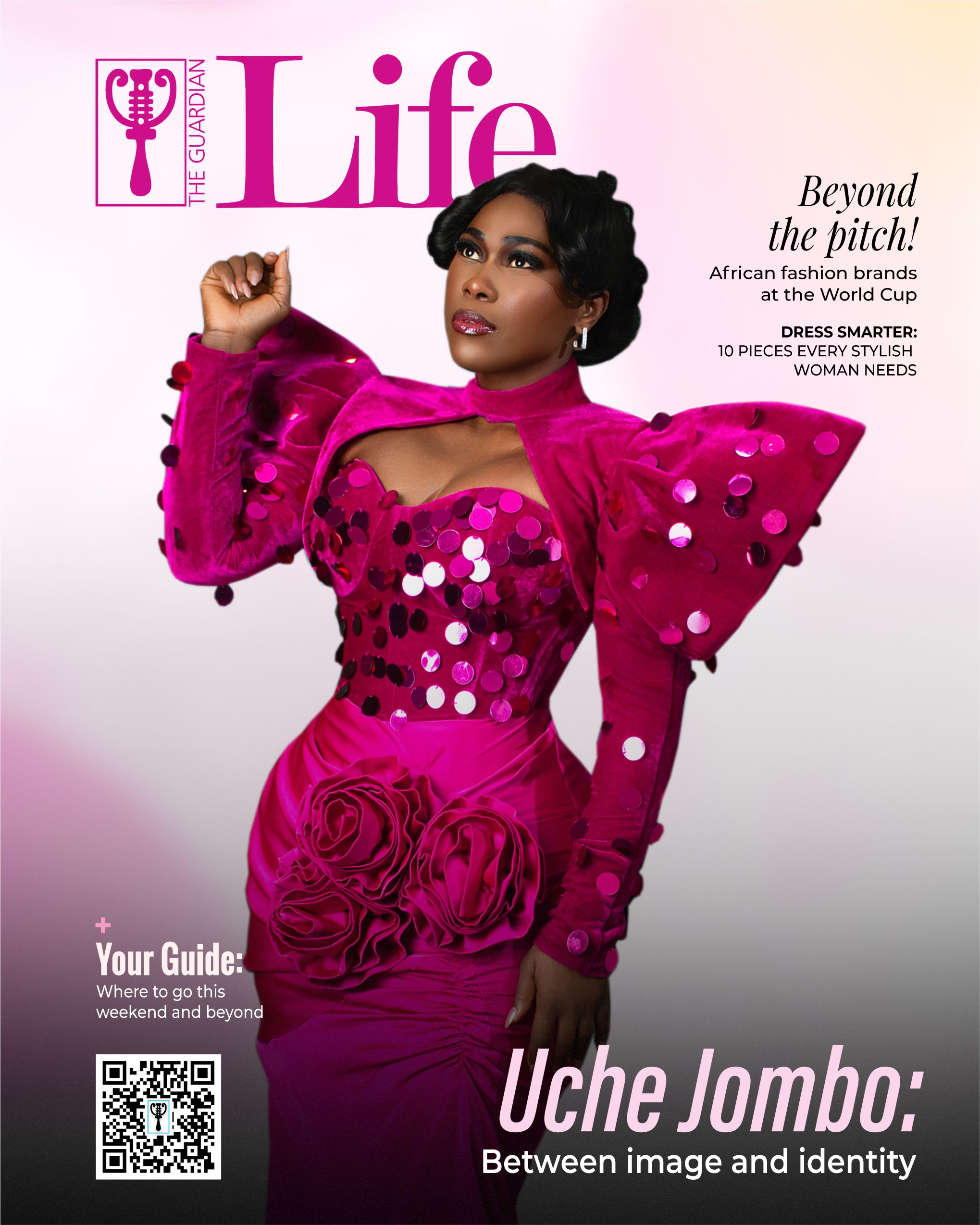 Uche Jombo on the cover of Guardian Life