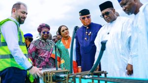 Umo Eno sod-turning for Ibom International Hospital