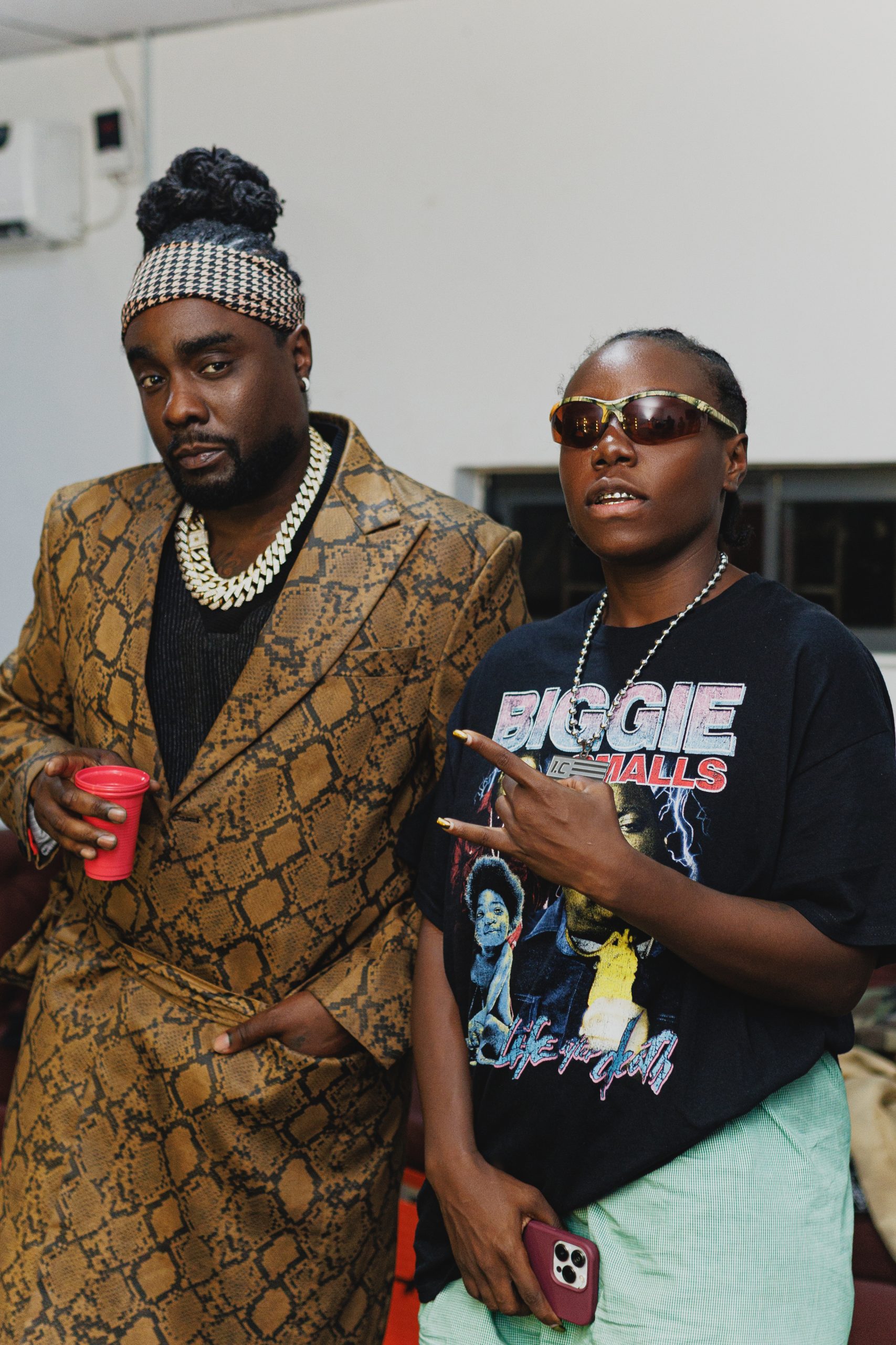 Wale and Teni photographed by Caesar