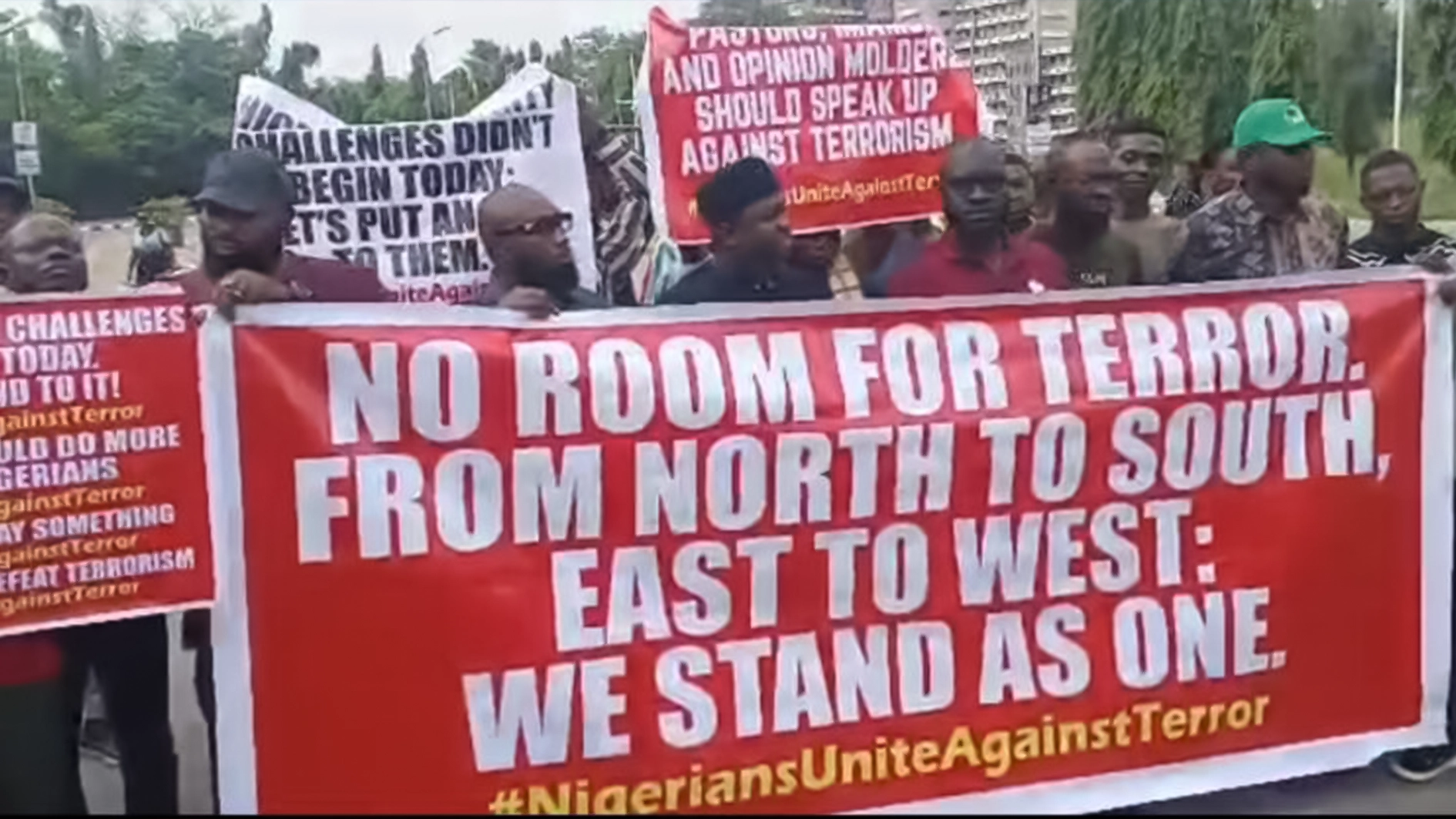 Young Nigerians storm NASS, demand end to insecurity