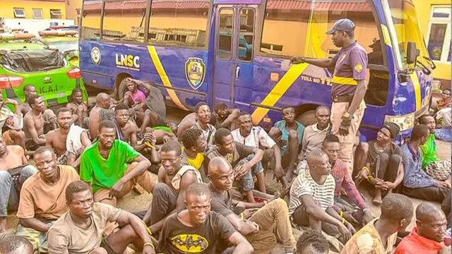The suspects arrested by LNSA
