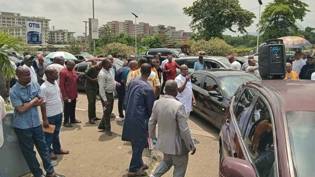 All Indigenous Contractors Association of Nigeria (AICAN) protest