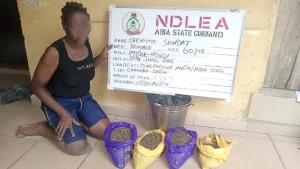 Suspect with illicit drugs