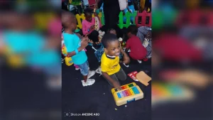Children at Kids FM Festival 3.0 in Lagos.