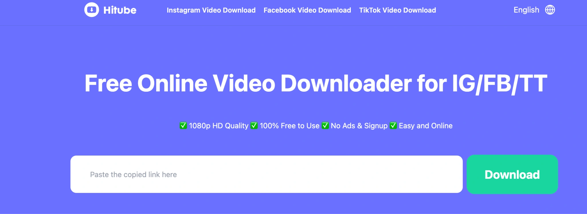 Hitube interface
