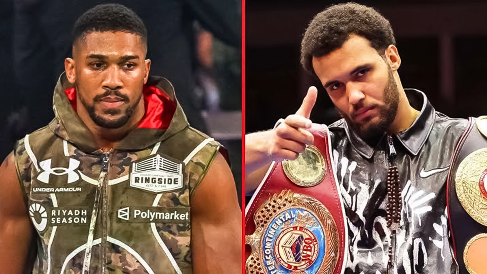 Anthony Joshua (L), Moses Itauma (R)