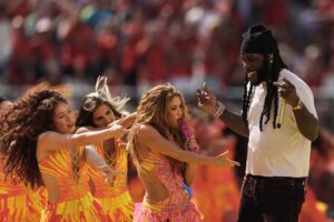 Burna Boy performs with Shakira