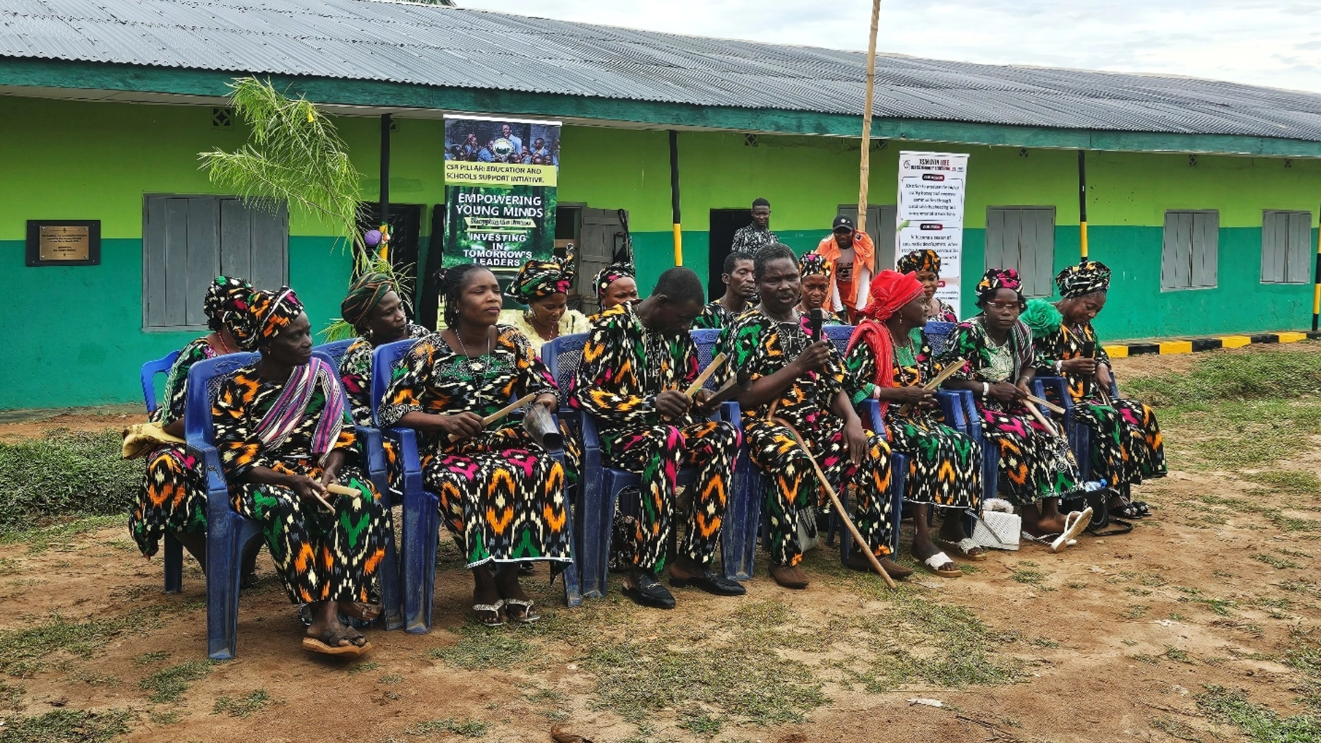 Community members at the event