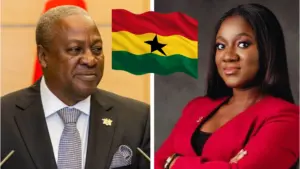 John Dramani Mahama and Akosua Manu