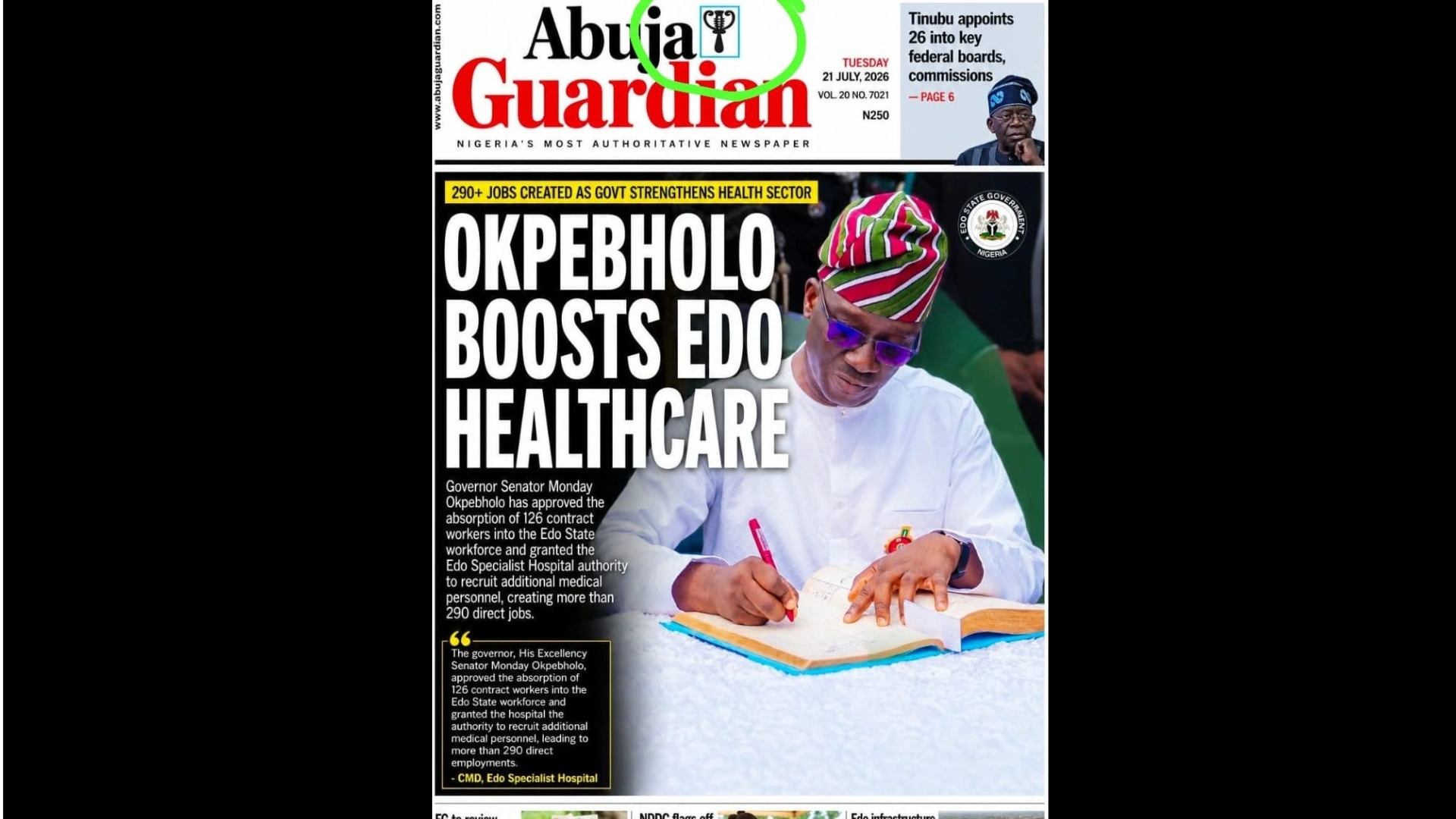 Fake Abuja Guardian
