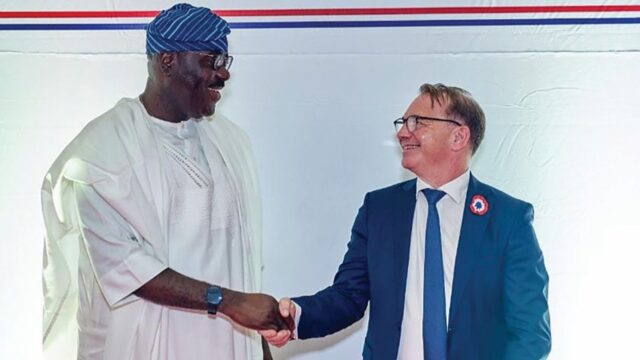 Commissioner for Finance, Lagos State, Abayomi Oluyomi and the Consul General of France in Lagos, Laurent Favier, at the French National Day celebrations held in Lagos deepening economic and trade ties…recently