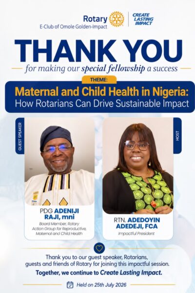 HIGHLIGHTS FROM OUR SPECIAL FELLOWSHIP ON MATERNAL AND CHILD HEALTH