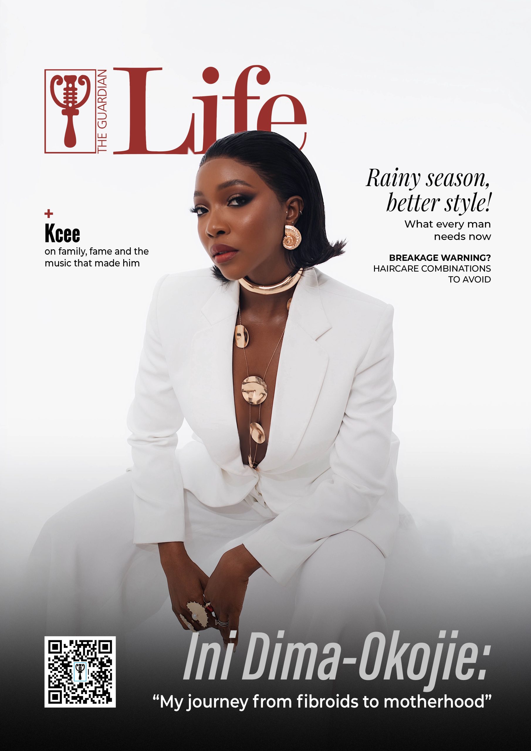 Ini Dima-Okojie on the cover of Guardian Life