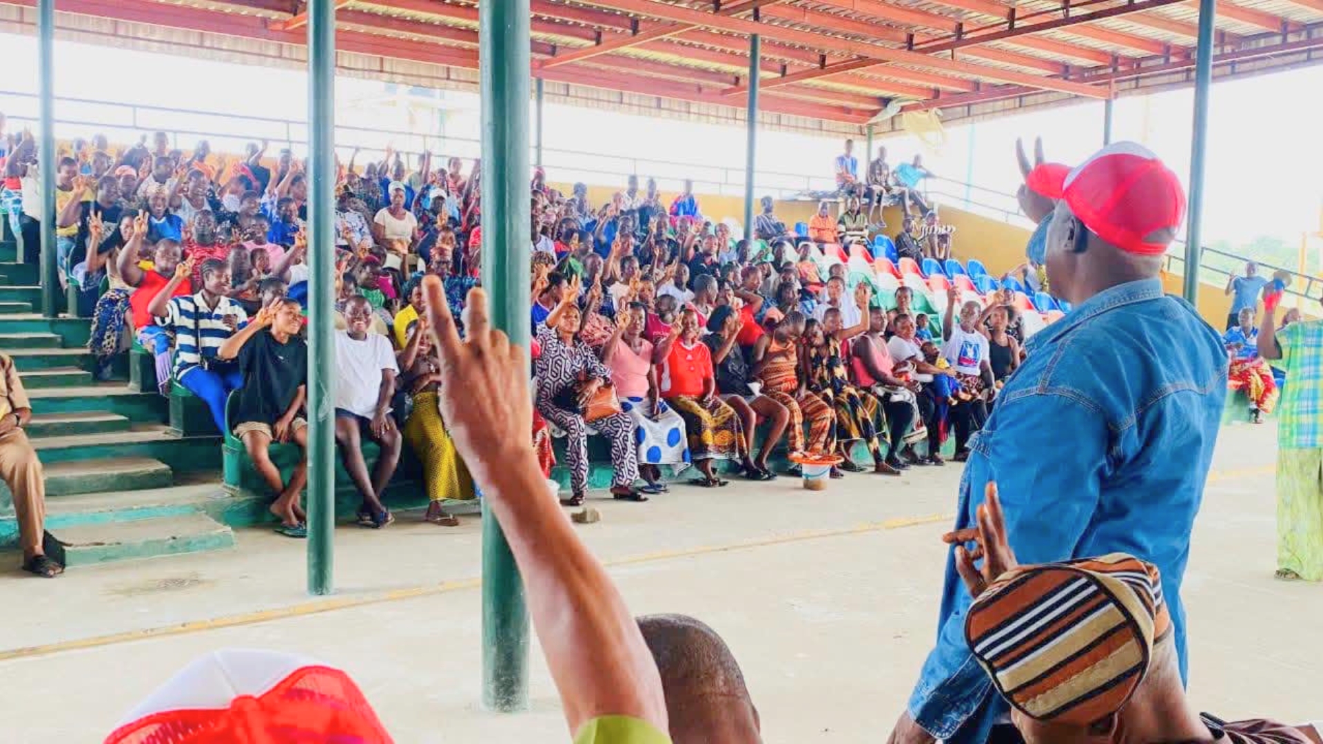 NDC supporters at a party event.