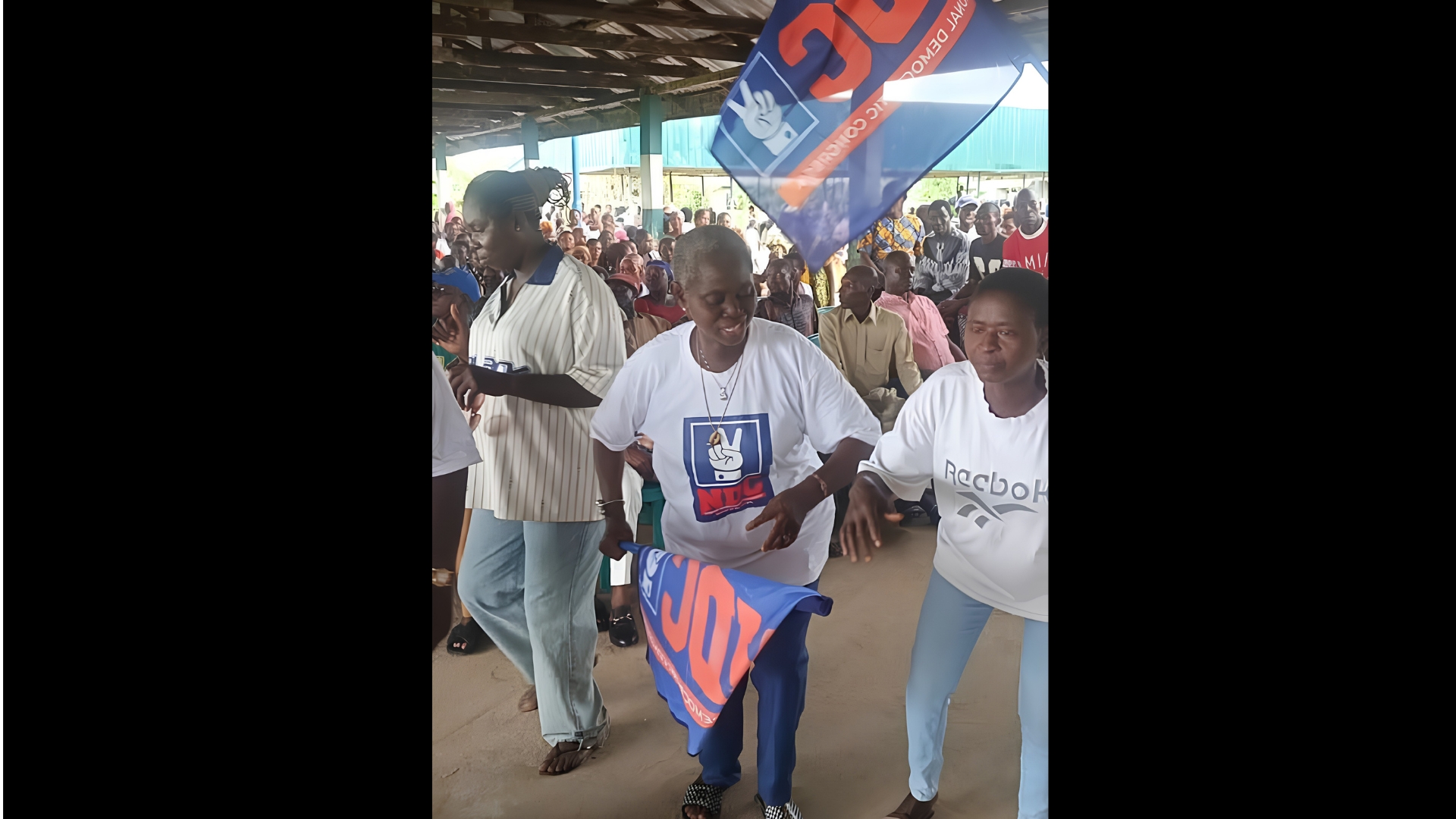 NDC supporters at a party event.