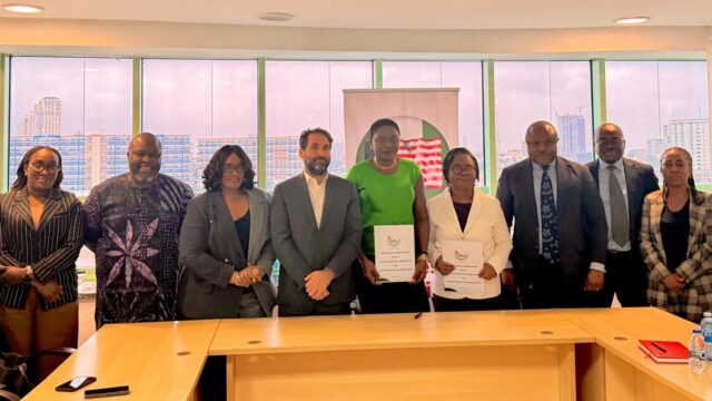 Officials of the Healthcare Federation of Nigeria and the American Business Council Nigeria during the MoU signing