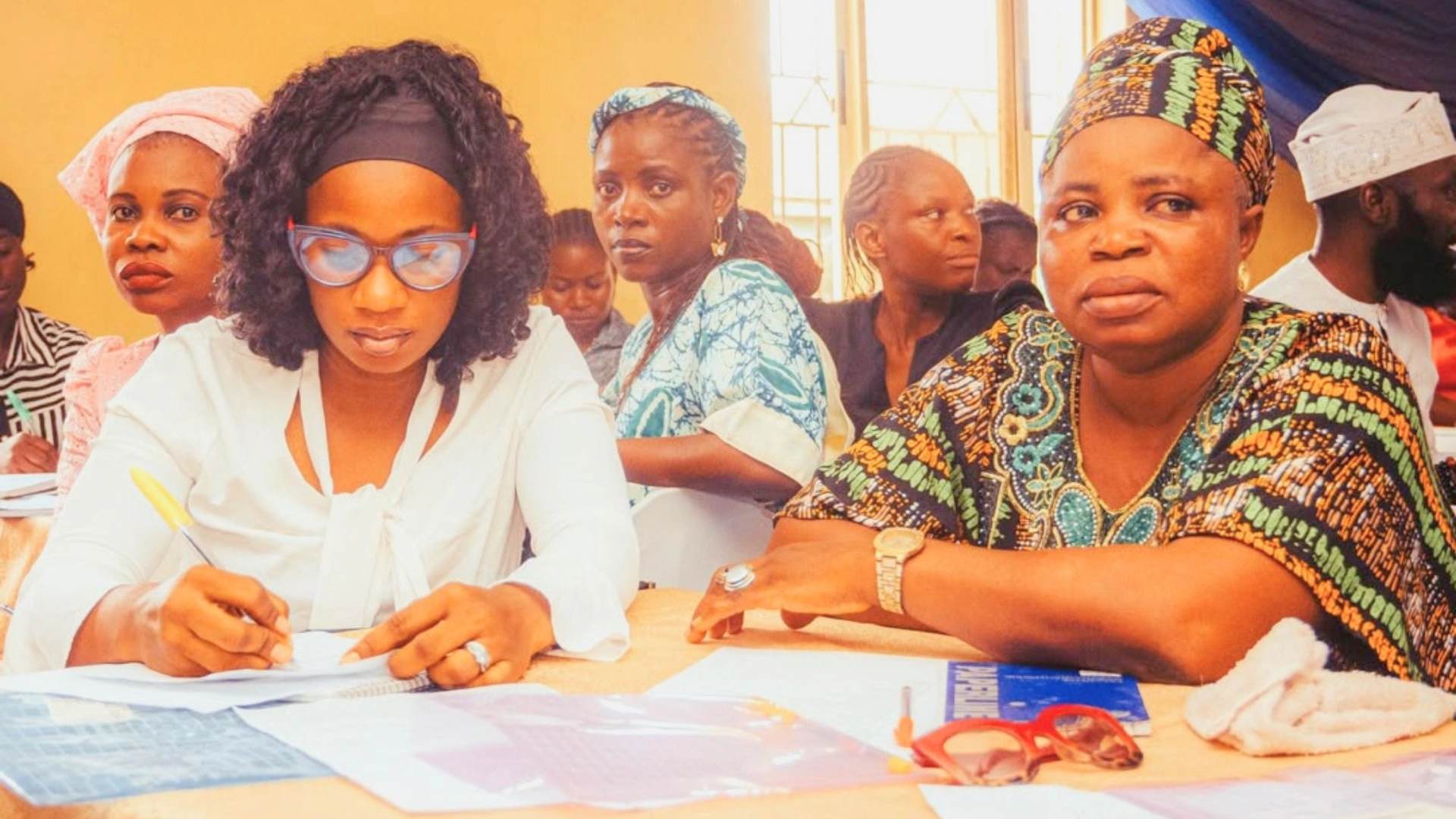 A cross-section of school teachers at a PEACE Project event in Lagos.