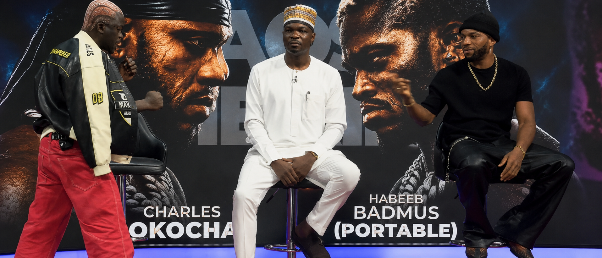 Portable and Okocha face off ahead of Friday’s rematch