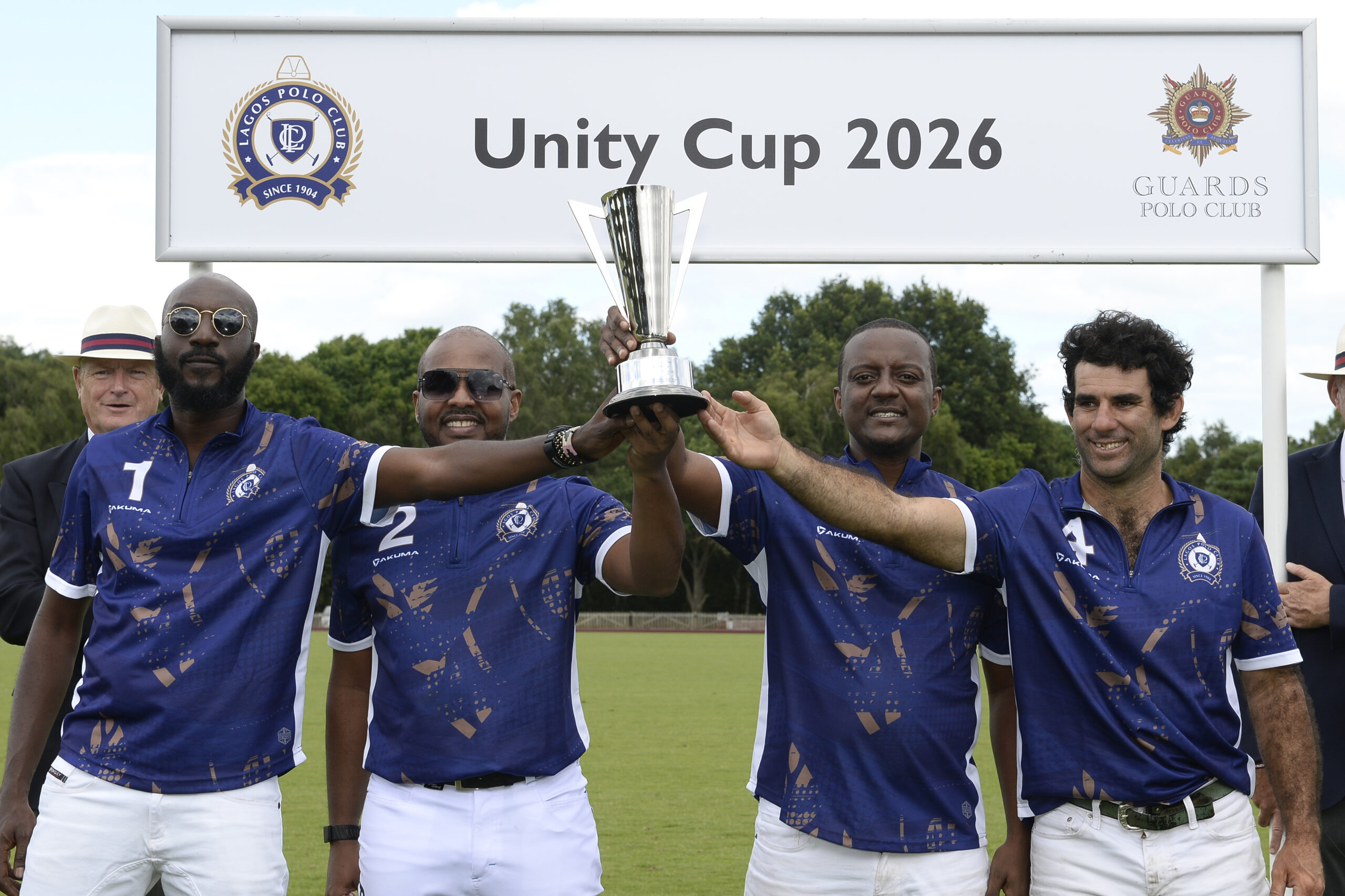 Ope Oyinlola, Usman Dantata, Bashir Dantata and Eugenio Imaz representing Lagos Polo Club at the Unity Cup.