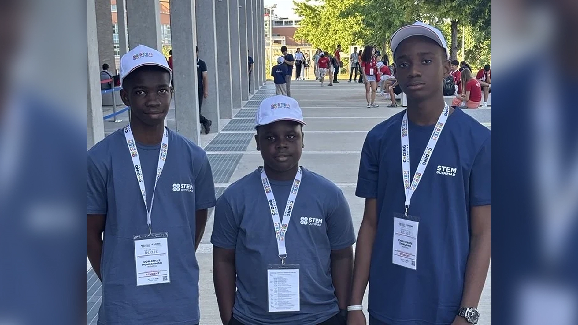 The Nigerian team at the International STEM Olympiad