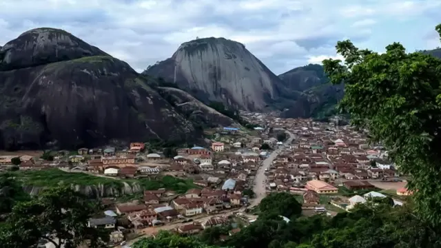 A general view of Idanre hills on August 25, 2018 in Idanre, Nigeria.