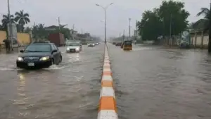 Flooded Oron Road