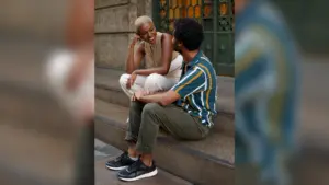 Young woman and young man