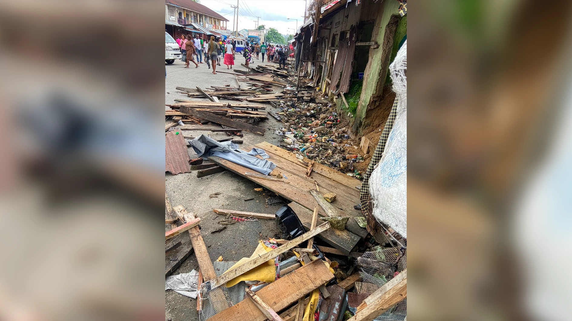 Destroyed structures