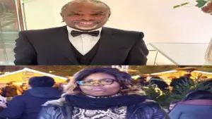 British-Nigerian engineer Ifedayo Adeyeye and Ms. N’Djosse, a Cameroonian refugee