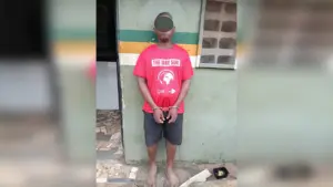 The suspect and recovered gun