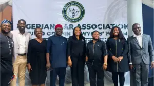 Amuwo-Odofin Lawyers Forum executives during Annual General meeting in Lagos