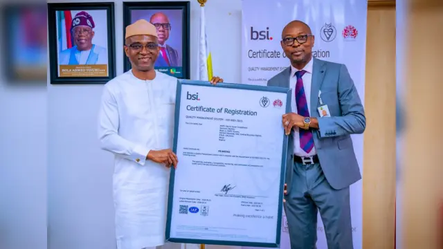 NNPC gas unit bags ISO 9001:2015 global quality certification