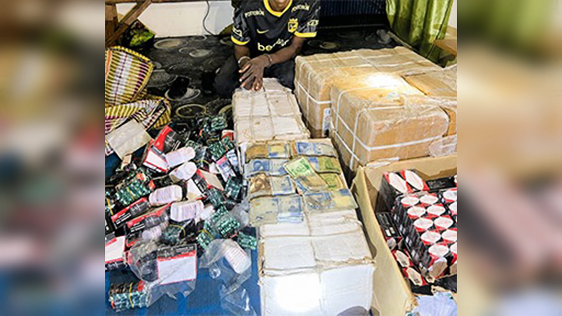 Recovered counterfiet money and other exhibits