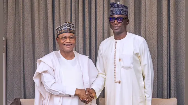 Governor Uba Sani and his running mate for the 2027 governorship election. Jerry Adams