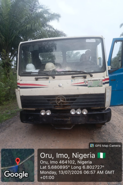 Navy arrests two, seizes truck with suspected vandalised crude oil pipelines in Imo