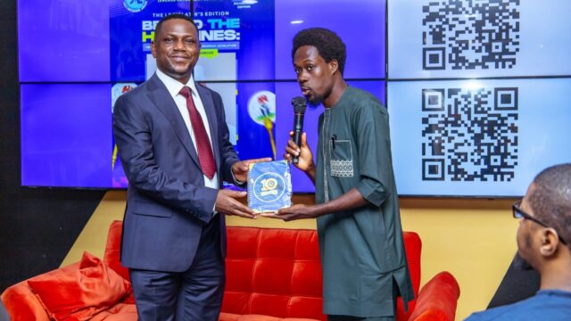 member representing Askira-Uba/Hawul Federal Constituency of Borno State in the House of Representatives. Hon. Dr. Midala Usman Balami and the Coordinator, YALI Network, Utibe-Abasi Udotong