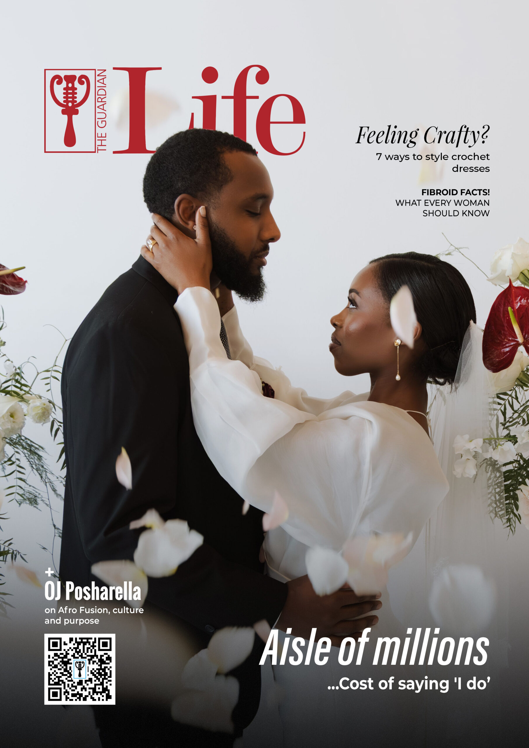 A bride and groom share an intimate moment amid floral décor, capturing the romance and rising cost of modern Nigerian weddings.