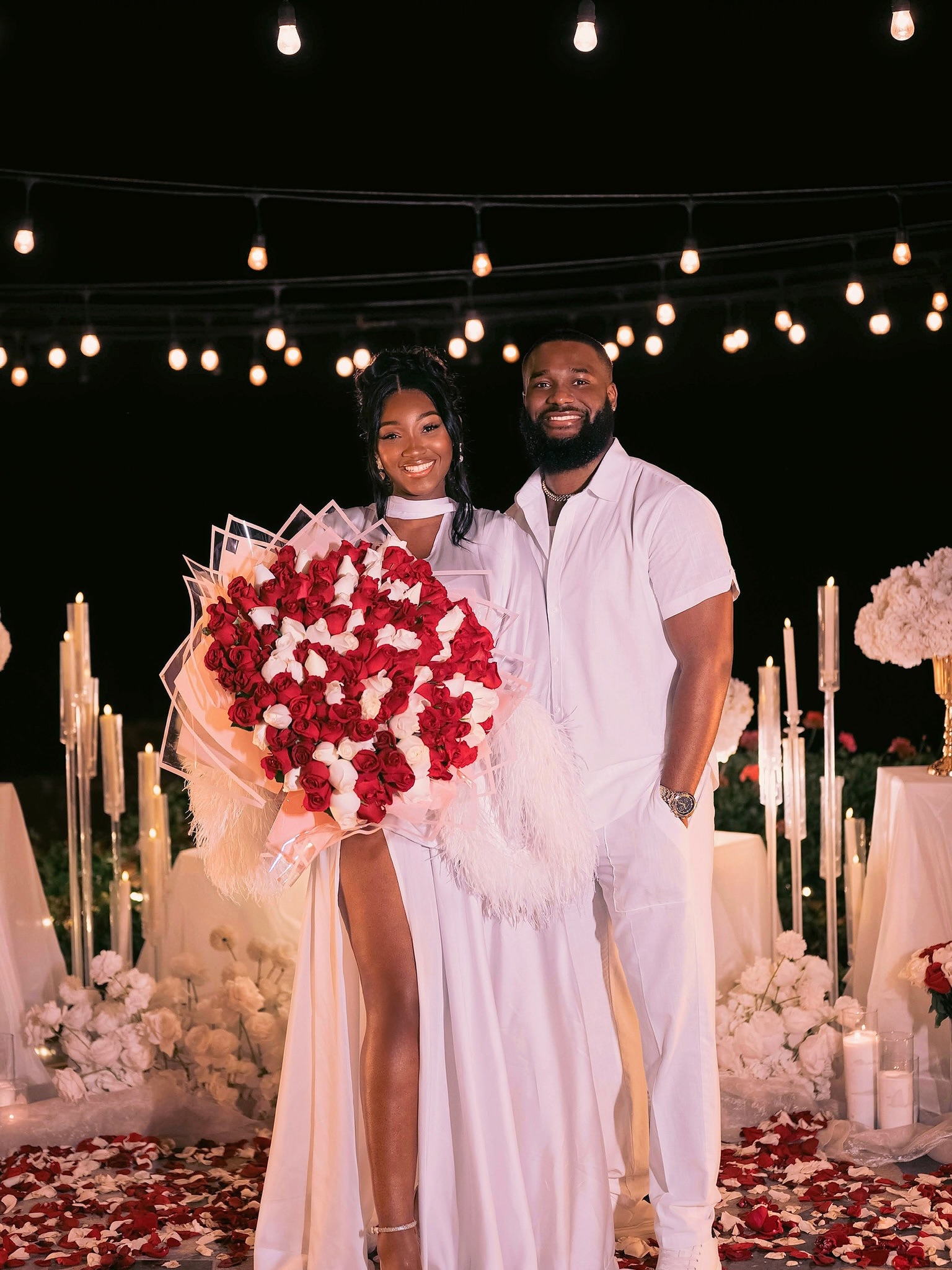 Actress Omotola Jalade-Ekeinde daughter gets engaged to lover. Photo: Instagram| realomosexy