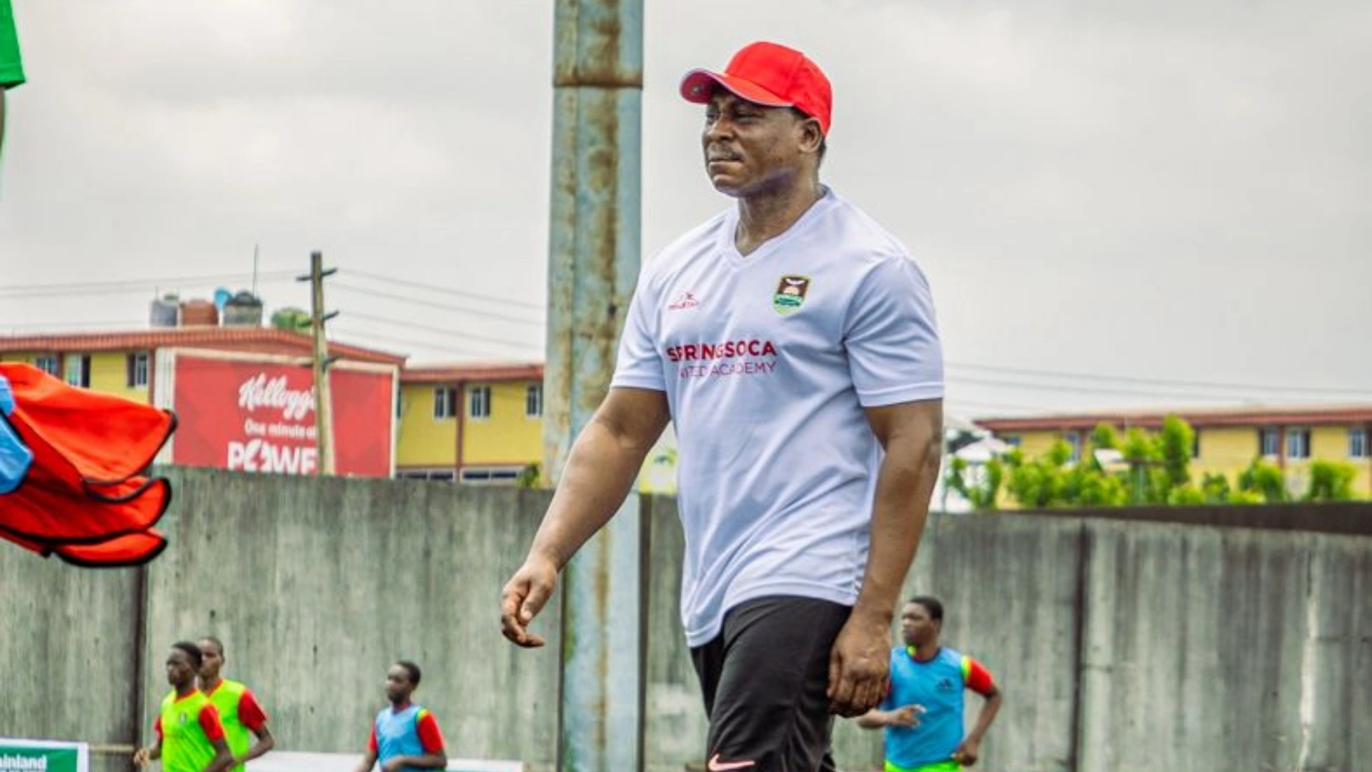 Daniel Amokachi at Springsoca United Academy session